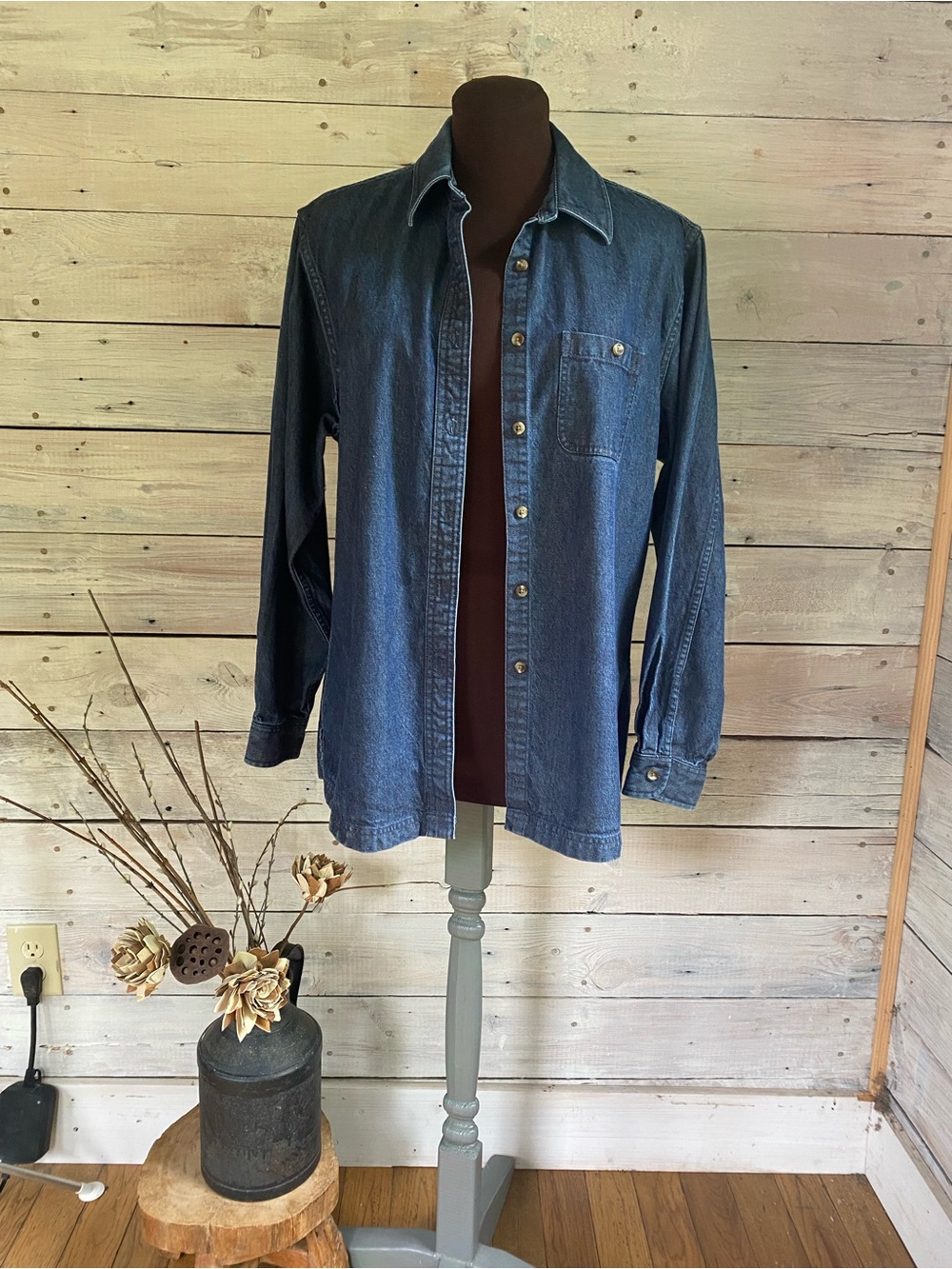 L.L. Bean Indigo Denim Shirt